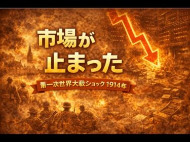 【やさしく解説】第一次世界大戦ショック（1914年）市場が突然止まった日♯18