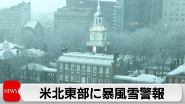 アメリカ猛烈な寒波で6州とニューヨーク市に非常事態宣言　1万近くの航空便が欠航　北東部には暴風雪警報