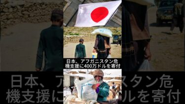 日本、アフガニスタン危機支援に400万ドルを寄付｜人道支援を強化へ#日本 #アフガニスタン #人道支援 #国際支援 #支援金 #WFP #国連 #海外ニュース