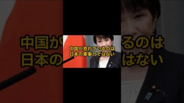 中国が恐れているのは日本の軍事力ではない　#shorts #国際ニュース #中国