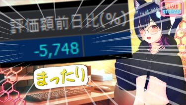 【緊急雑談】 半導体関連で下げ！ ゆる～い声で今日の相場と作業雑談【#VTuber 】
