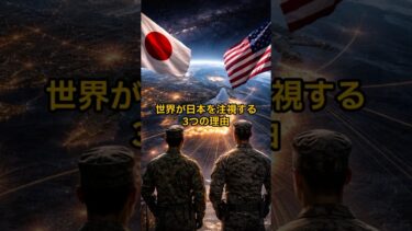 世界が日本を注視する3つの理由 #shorts  #国際ニュース#安全保障