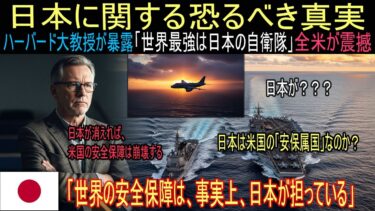 【海外の反応】 全世界の安全保障の空白を、独り埋める驚異の国、日本