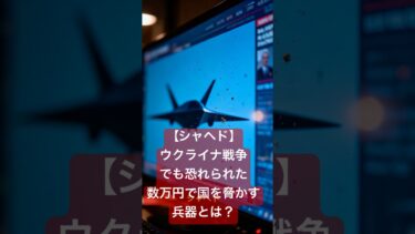 【シャヘド】ウクライナ戦争でも恐れられた、数万円で国を脅かす兵器とは？