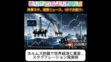 ホルムズ封鎖で世界経済に異変…スタグフレーション現実味 #一分でわかる #時事ネタ #国際ニュース #ホルムズ海峡 #原油高 #スタグフレーション #中東情勢