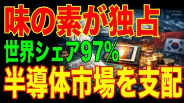 【独占97%】日本の調味料メーカーが世界のAIチップを握った…NVIDIAもTSMCも逃れられない理由とは