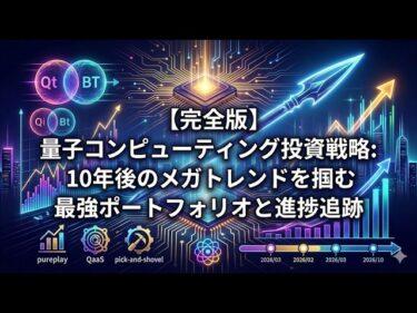 【10年後資産10倍!?】量子コンピューティング投資戦略：AIの壁を突破するメガトレンドを掴む最強ポートフォリオ