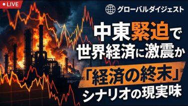 【国際 経済】中東緊迫で世界経済に激震か　「経済の終末」シナリオの現実味