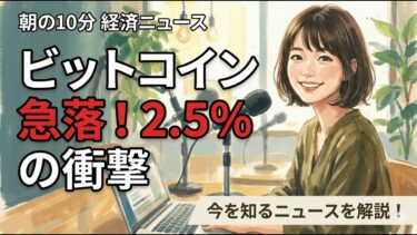 【3/20】ビットコイン急落2.5%の衝撃｜インフレ加速で投資家が警戒する5つのニュース