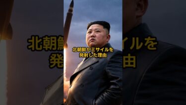 北朝鮮がミサイルを発射した理由　#shorts  #国際ニュース#北朝鮮