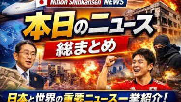 【最新ニュースまとめ】本日の主要ヘッドライン完全版｜日本＆世界の最新情報 | Nihon Shinkansen News