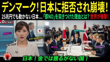 【海外の反応】日本、嘲笑したデンマークに衝撃の一言！25兆円でも対応できず「10年待て」｜海外感動ストーリー｜AI物語