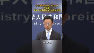 台行政机构负责人窜访日本，外交部：坚决反对外部势力干涉台湾问题