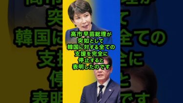 🚨 衝撃発表！日本が韓国への支援を全面停止か？