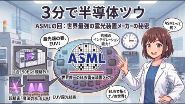 3分で半導体ツウ：TSMCもIntelも頭が上がらない!? 最強の独占企業「ASML」の正体