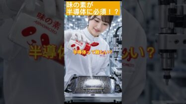 3分で半導体ツウ　味の素がないと半導体が止まる！？