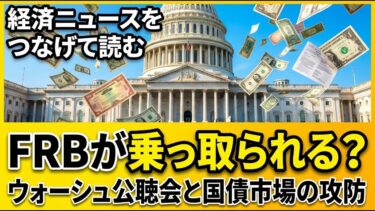 FRBが乗っ取られる？ウォーシュ公聴会と国債市場の攻防【経済ニュースをつなげて読む】