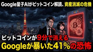 「Google量子AIがビットコインを解読」あなたの仮想通貨資産が消える日