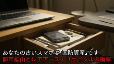 日本政府はレアアース・リサイクルを安全保障政策として位置づけました