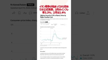 ３月の消費者物価インフレ率3.3％、食費、光熱費除いたコアは2.6%
