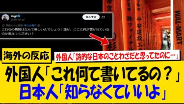 外国人「詩的な日本のことわざだと思ってたのに…」→千本鳥居の真実に世界が衝撃→日本人「お前らの教会にも寄贈者の名前あるだろ」【海外の反応】