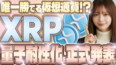 【緊急】結局XRPが最強!? リップルが公開した量子コンピュータ対策とプロの爆買いする真実【XRP 今後】