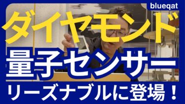 ダイヤモンドNVセンターが300万円！？量子センサの夜明け