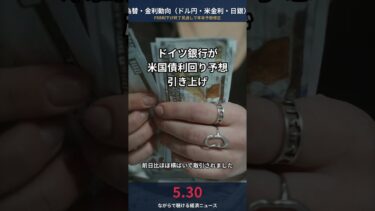 【5/30 為替・金利】ドイツ銀行が米国債利回り予想引き上げ FRB利下げ終了見通しで 円は159円台推移