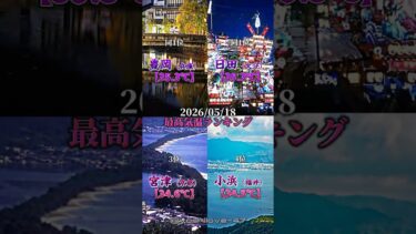 2026/05/18 最高気温ランキング　#おすすめ #ランキング #都道府県 #気温 #天気 #異常気象 #大分 #兵庫 #youtube #shorts