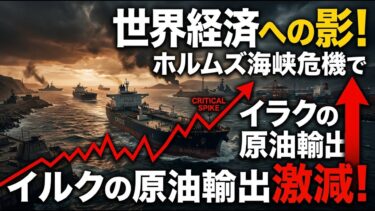 【国際 経済】世界経済への影！ホルムズ海峡危機でイラクの原油輸出が激減