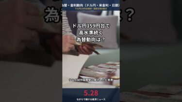 【2026/5/28 為替】ドル円159円台推移、円安基調続く｜国際決済システム新試作開発｜為替・金利速報60秒