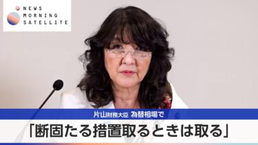 片山財務大臣 為替相場で 「断固たる措置取るときは取る」【モーサテ】