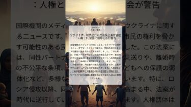 ウクライナ、時代逆行の民法改正案が波紋：人権とEU加盟に国際社会が警告｜HRW｜2026/05/16｜人権・難民