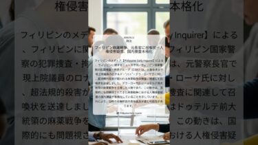 フィリピン麻薬戦争、元長官に召喚状－人権侵害疑惑、国内捜査本格化｜Philippine Daily Inquirer｜2026/05/11｜政治
