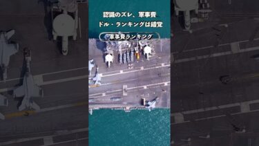 常識のズレ・軍事力と軍事費#shorts