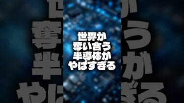 世界が奪い合う「半導体」がヤバすぎる？