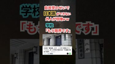 【移民政策】日本語のできない外人が倍増し限界を迎えるｗｗ #shorts #外国人 #移民 #日本語 #義務教育 #学校 #国籍