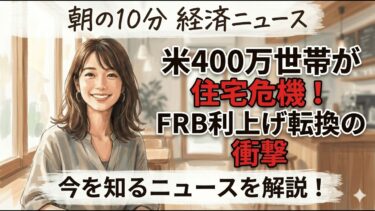 【5/5】米400万世帯が住宅危機！FRB利上げ転換の衝撃｜経済ニュース5選