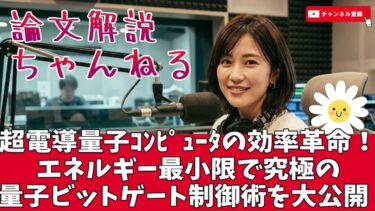 【論文解説】超電導量子ｺﾝﾋﾟｭｰﾀの効率革命！ｴﾈﾙｷﾞｰ最小限で究極の2量子ﾋﾞｯﾄｹﾞｰﾄ制御術を大公開！