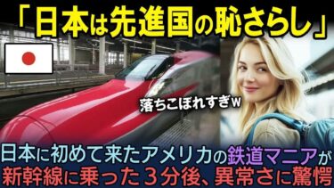 【海外の反応】「日本はもう先進国ではない ！」日本を見下すアメリカの鉄道オタクが新幹線を見た瞬間に絶句した理由