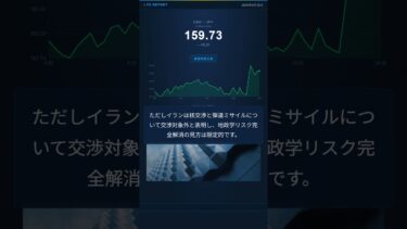 【6/18：朝】FRB強硬姿勢でドル買い継続、イラン停戦合意で原油下落 #shorts