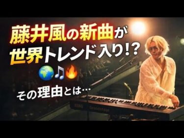 【衝撃速報】藤井風の新曲がまさかの世界 トレンド1位に急浮上!? 海外セレブ も絶賛の嵐… その裏に隠された“驚愕の真 実”とは一体何なのか!