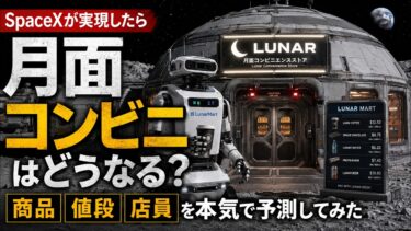 SpaceXが実現したら、月面コンビニはどうなる？商品・値段・店員を本気で予測してみた