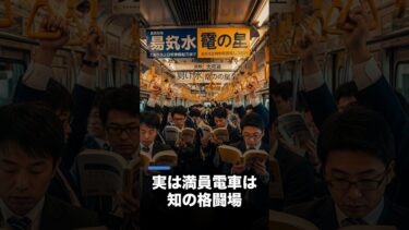 【海外の反応】「日本人は狂ってる」電車で脳を武装する大人達に世界が驚愕 #Shorts