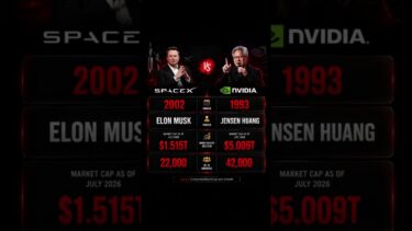 Musk vs Jensen Huang: SpaceX vs NVIDIA! 💸📊 #shorts