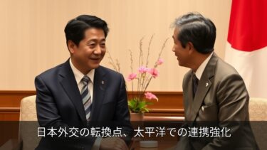 日本外交の転換点、太平洋での連携強化