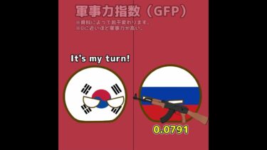 軍事力指数でバトル！【ポーランドボール】