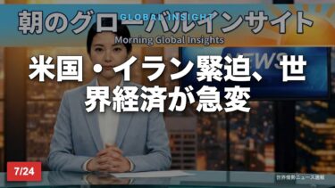 2026.07.24（金） 米国・イラン緊迫、世界経済が急変
