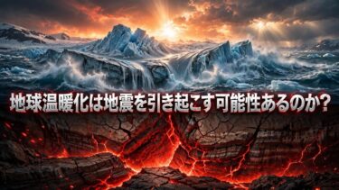 地球温暖化は地震を引き起こす可能性があるのか​​？.