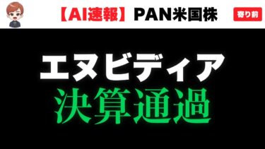 エヌビディア決算通過！半導体は上昇継続なるか⁉【8/28 米国株ニュース】